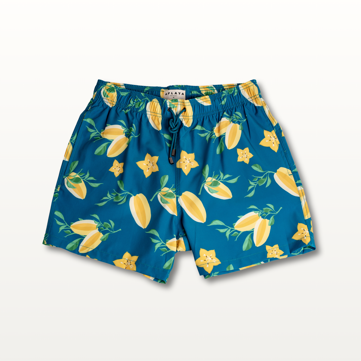 Balimbing Swim Short - Teal Blue Multicolor