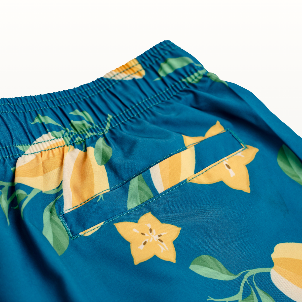 Balimbing Swim Short - Teal Blue Multicolor