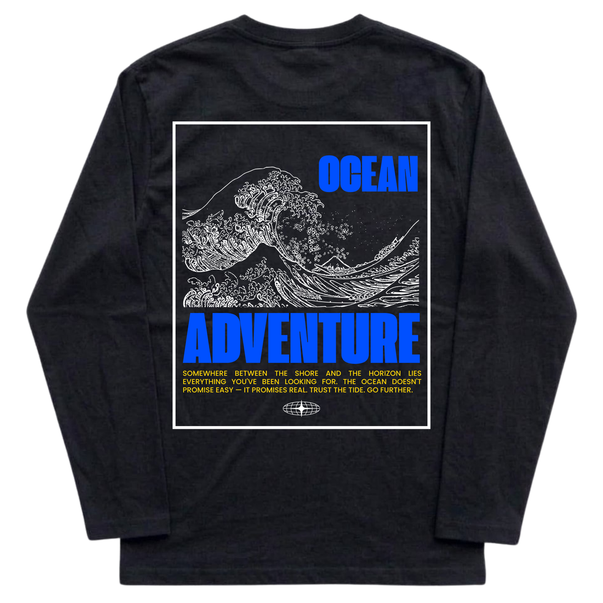 Ocean Adventure Long Sleeve Tee - White Front